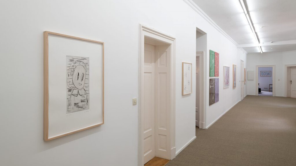 André Butzer, ausstellungsansicht. Mit freundlicher genehmigung der Galerie Christine Mayer