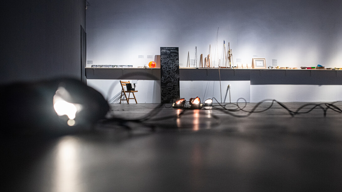 Stanislav Turina, This heaven knew nothing about me […] Nail print, exhibition view. Courtesy of Galeria Labirynt