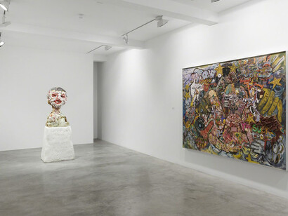 Hyon Gyon, installation view at Parasol unit, London, 2019. Photograph by Benjamin Westoby. Courtesy of Parasol unit foundation for contemporary art.