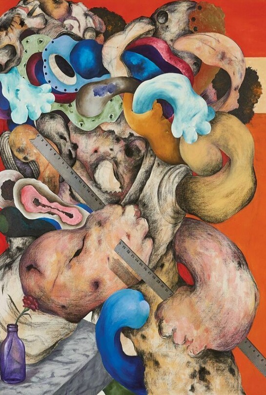 The Ruler, 2013, Acrylic, charcoal on canvas, 157.5 x 127 cm, Copyright VW (VeneKlasen/Werner), Berlin