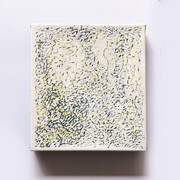 Cecilia Biagini, Small Rock, 2018, Signed, titled and dated on the reverse, Acrylic on canvas,
12 x 11 in., 30.5 x 27.9 cm. Courtesy of the artist and Ruiz-Healy Art