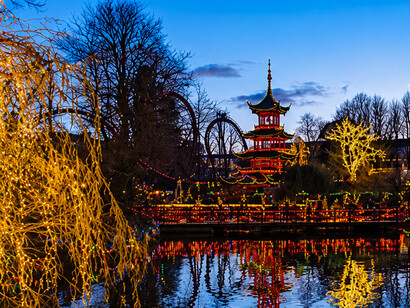 Located in Copenhagen, Denmark, Tivoli Gardens is one of the world’s oldest amusement parks, celebrated for its gardens, rides, and cultural attractions