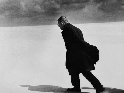 Jean Paul Sartre em Nida, Lituânia