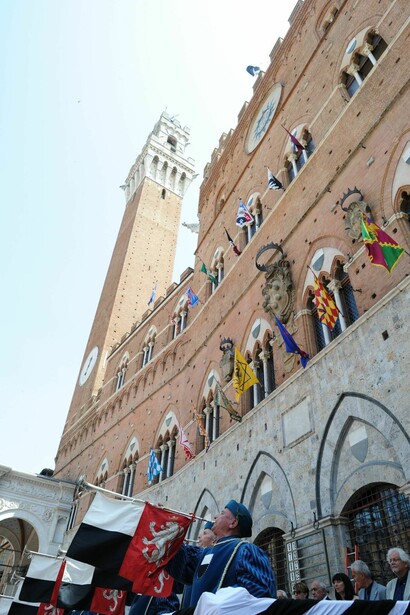 Assegnazione dei cavalli, trombetti di Palazzo, foto di Giulia Brogi