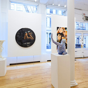 Various artists, Pluperfect an action of continued relevance, exhibition view. Courtesy of 81 Leonard Gallery