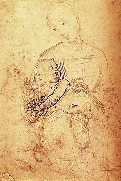 Raffaello, studi sulla Madonna col Figlio