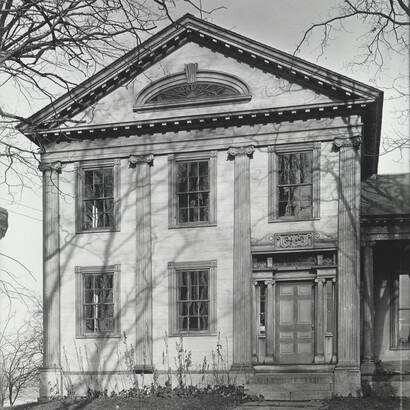Walker Evans: Greek Revival House with Half-Lunette Window in Full-Façade Gable, Cherry Valley, New York, November 1931, Collection of Clark and Joan Worswick © Walker Evans Archive, The Metropolitan Museum of Art  