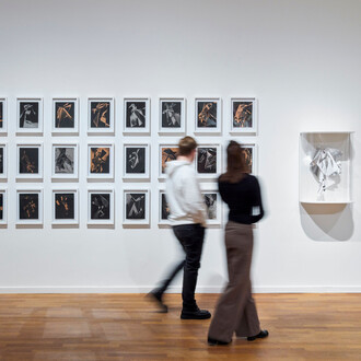 Verschiedene künstler, Künste · frauen · netzwerk – 100 jahre Gedok, ausstellungsansicht. Mit freundlicher genehmigung des Museums für Kunst und Gewerbe Hamburg