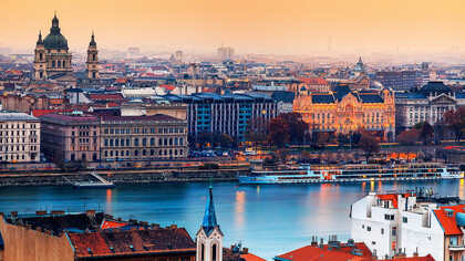 Budapest, Hungría. Vista panorámica de la ciudad