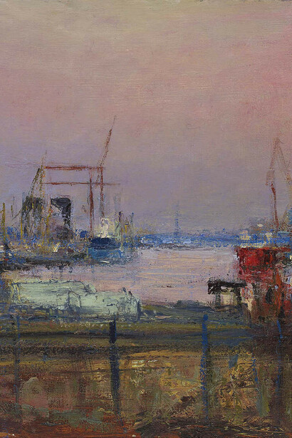 Andrew Gifford, The Tyne at Wallsend, Study 4