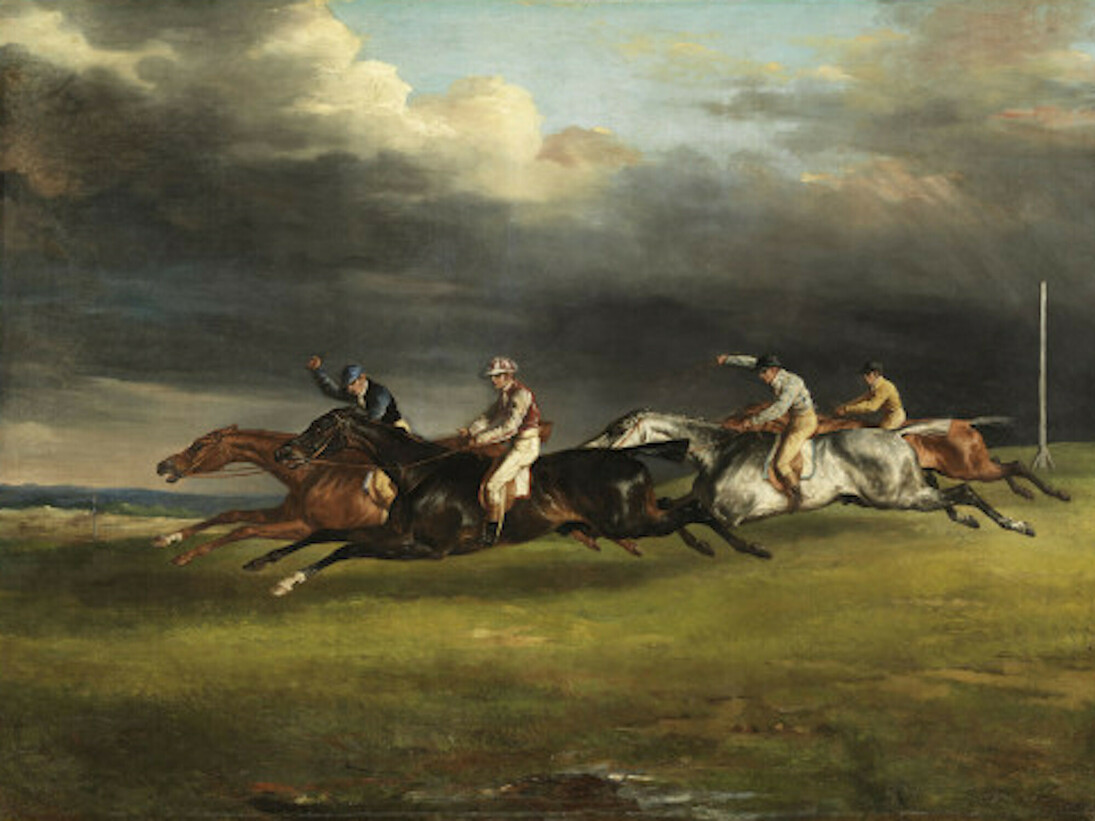 Théodore Géricault, Course de chevaux, dit Le Derby d'Epsom, 1821. Paris, musée du Louvre © RMN-Grand Palais (musée du Louvre) / Philippe Fuzeau