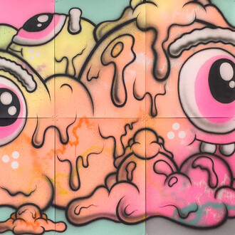 Buff Monster, Disorderly conduct (detail). Courtesy of GR gallery