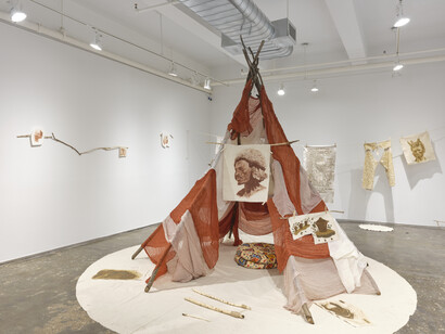 Exhibition view, Yvonne Shortt, Shedding My Toxic Core, 2024, A.I.R. Gallery, Brooklyn, NY. Photography by Matthew Sherman. Courtesy of A.I.R. Gallery