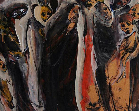 Sin título, Óleo sobre tabla, 122 x 122 cm, 1999