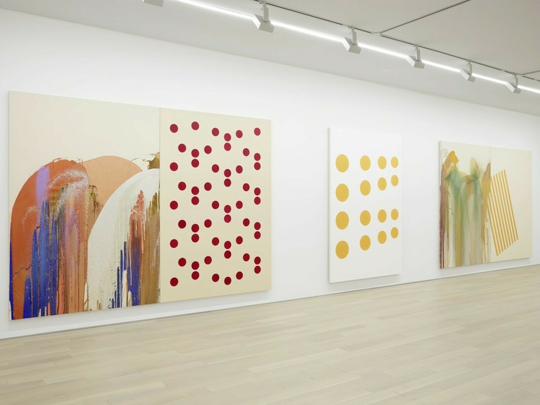 John M Armleder, Exhibition view. Courtesy of Almine Rech Gallery