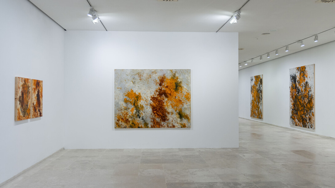 Carlos León, Suite Dánae, vista de exhibición. Cortesía del Museo Patio Herreriano