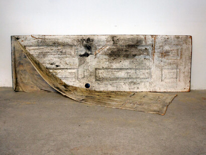 door, latex and plaster, 2015