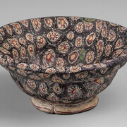 Roman
Mosaic Bowl
1st century BC–1st century AD
Glass
H. 1 5/8 in. (4.2 cm), diam. 3 11/16 in. (9.0 cm)
Sidney and Lois Eskenazi Museum of Art, Burton Y. Berry Collection