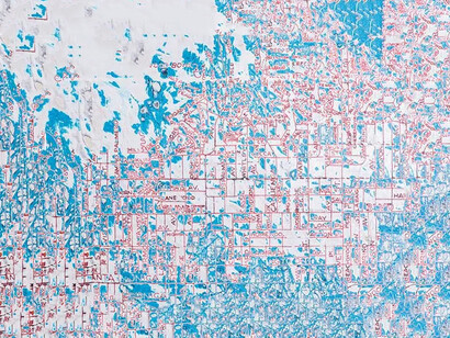 Mark Bradford, When the hilltop gets heavy, 2016. Courtesy of Hauser & Wirth