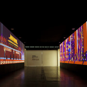 Feng Mengbo: long march restart 冯梦波: 长征 重启, exhibition view. Courtesy of ACMI
