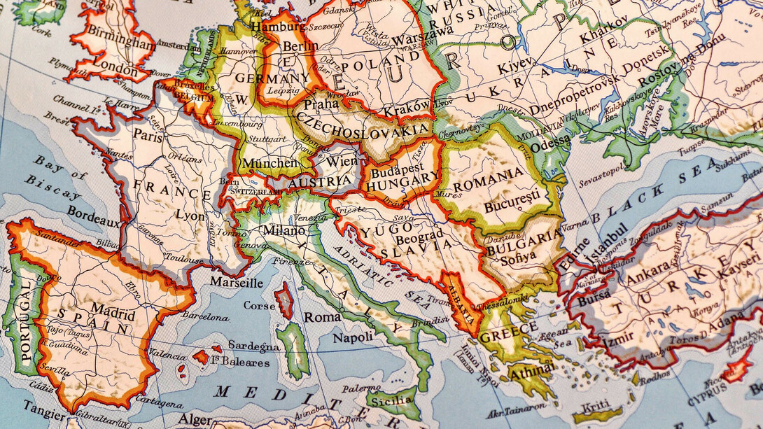Europa, cartina politica