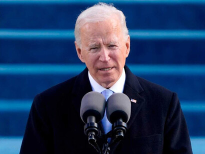 Joe Biden en el discurso de la ceremonia de investidura