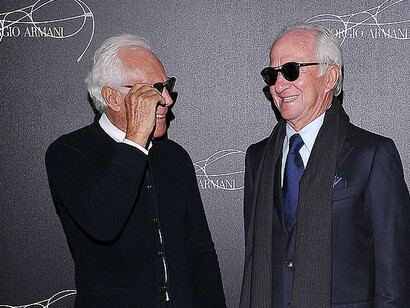 Giorgio Armani e Leonardo Del Vecchio