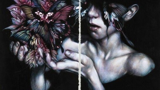 Marco Mazzoni, Mono No Aware, colored pencil on paper, 18 x 24 inches (48 x 61 cm), 24 x 29.125 inches, framed