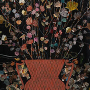 Nancy Friedemann-Sánchez, Dream map and cornucopia with totumo (detail), 2018. Courtesy of Everson Museum of Art