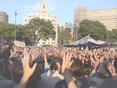 Movimiento 15-M, también llamado movimiento de los indignados