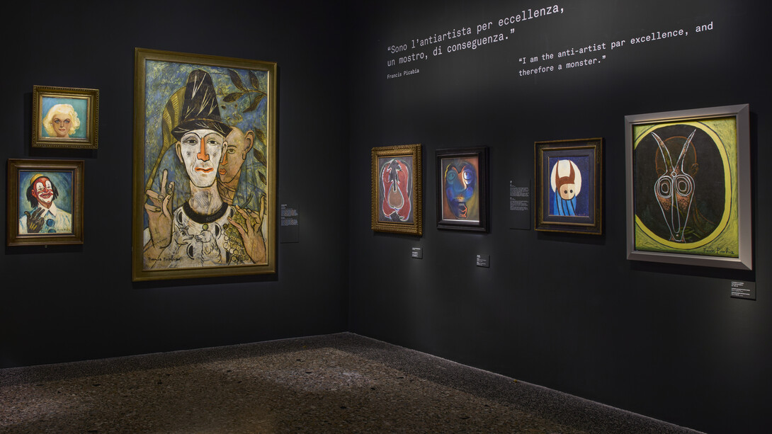 Francis Picabia, Aprire le porte della notte, exhibition view. Courtesy of Palazzo Reale