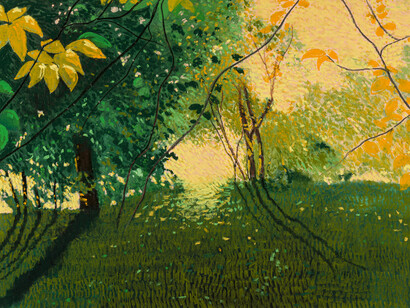 Joseph DiGiorgio, Prospect park 93-28 (detail), 1993. Courtesy of LewAllen Galleries