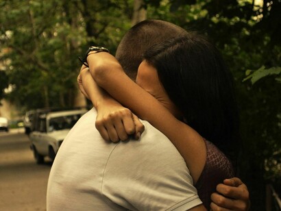 Abrazo de despedida