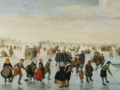 Arent Arentsz, called Cabel, Skaters on the Amstel, ca. 1621. Courtesy of Städel Museum