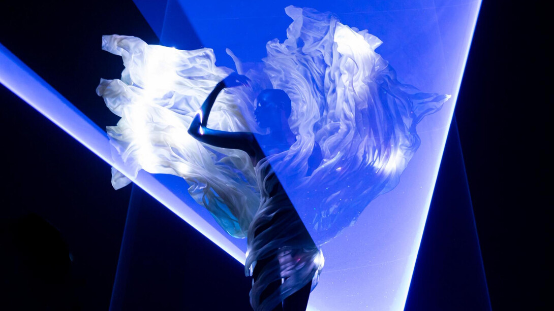 Iris van Herpen, Loie dress, from the Sympoiesis collection, 2025. Courtesy of Brooklyn Museum