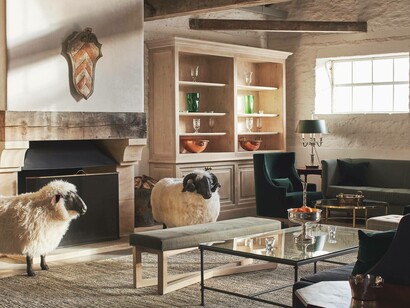 Thyme - Ox Barn interior in Southrop, Gloucestershire, England