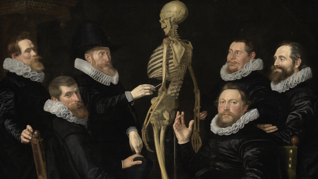 Nicolaes Eliasz Pickenoy or Werner van den Valckert (attributed), The osteology lesson of Dr Sebastiaen Egbertsz, 1619. Courtesy of Städel Museum