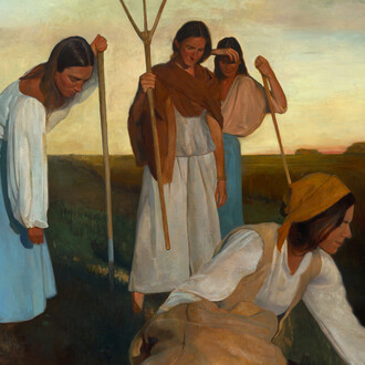 Morgan Irons, August in the fields (detail). Courtesy of LewAllen Galleries