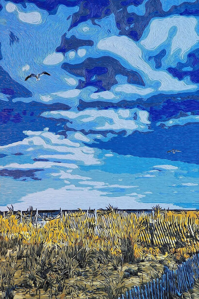 Joseph Barbacia, Ocean fence. Courtesy of Peninsula Gallery