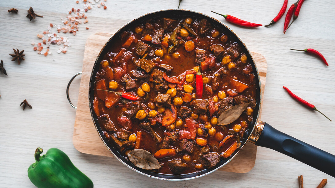 Frijoles con carne o chili con carne, un plato muy común en la gastronomía americana