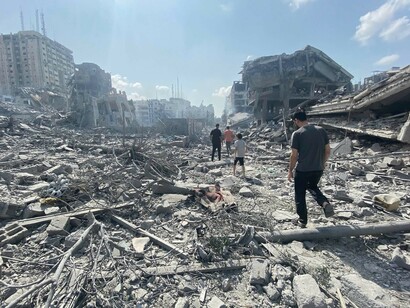 Destrucción en la Franja de Gaza