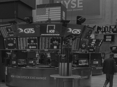 Bolsa de valores de Nueva York, que cuenta con un volumen anual de transacciones de 36 billones de dólares