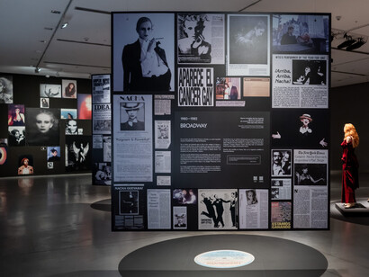 Nacha Guevara, Aquí estoy, vista de exhibición. Cortesía del Museo de Arte Moderno de Buenos Aires