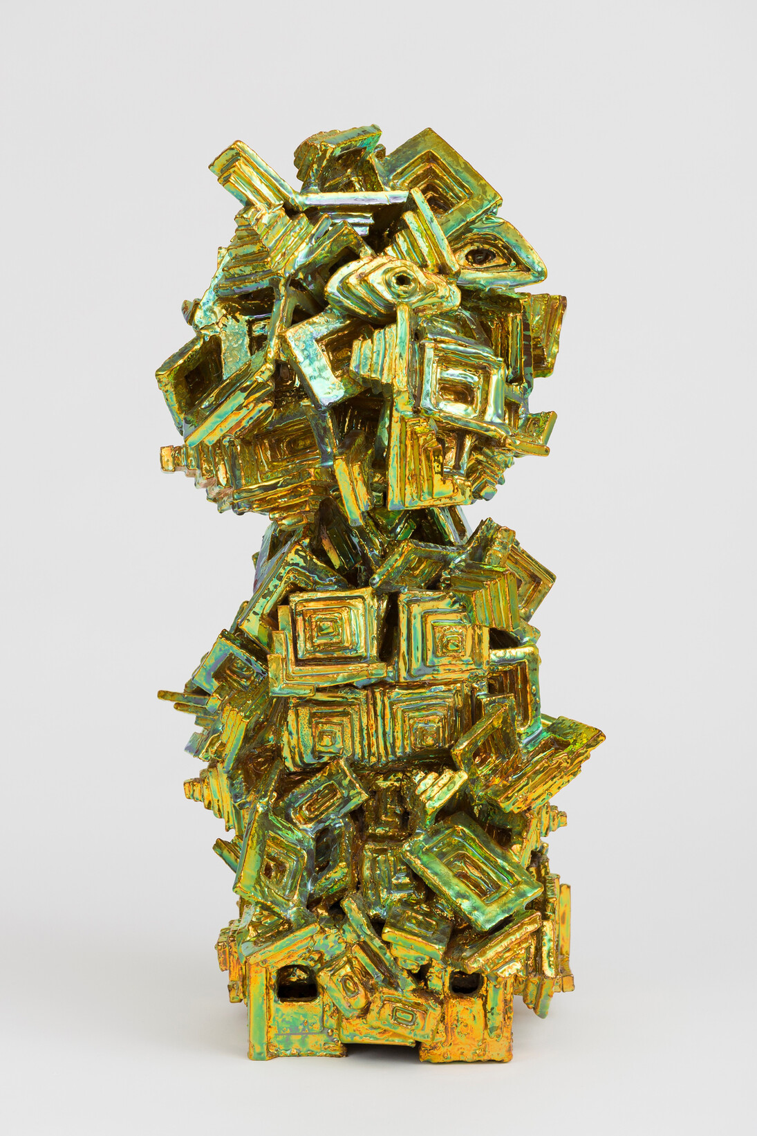 Julia Kunin, Green Mirrors, 2013, Ceramic, 22 x 11 x 9 1/2 inches