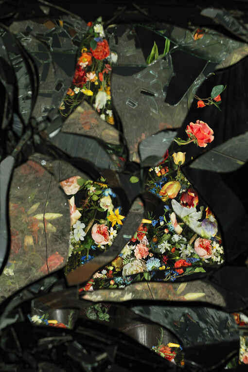Ori Gersht, On Reflection, Material 06, 2014, Archival inkjet print mounted on aluminium, 150 x 120 cm, Edition of 6