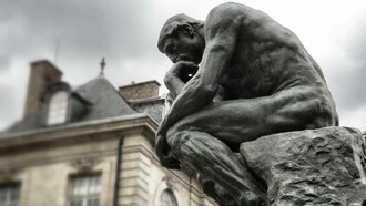 Auguste Rodin's The Thinker, Paris, France 