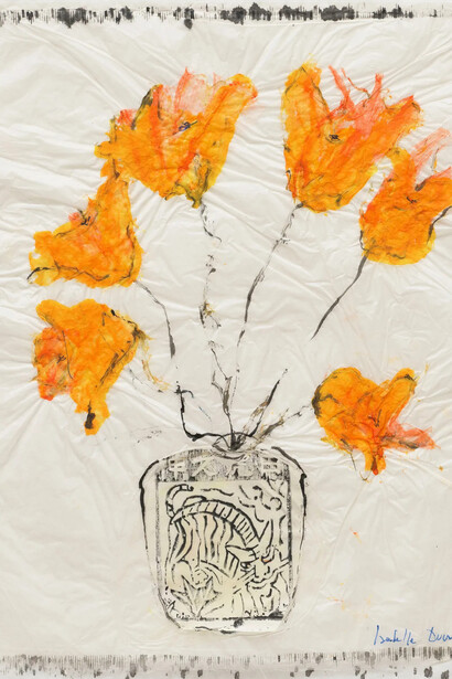 Isabella Ducrot, Trembling orange flowers, 2024. Courtesy of Capitain Petzel