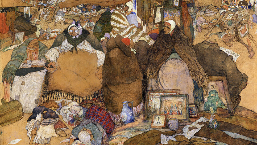 Jules De Bruycker, The old market in Ghent, 1922. Courtesy of Musée des Beaux-Arts de Gand