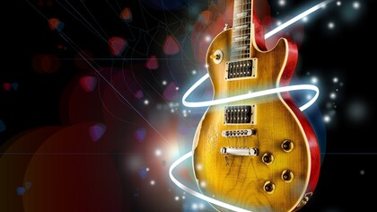 Una guitarra eléctrica Slash Appetite Les Paul