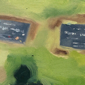 Hank Ehrenfried, March 15, 2019 at 240 pm sent through WeChat, 8 x 10 inches, oil on canvas, 2019